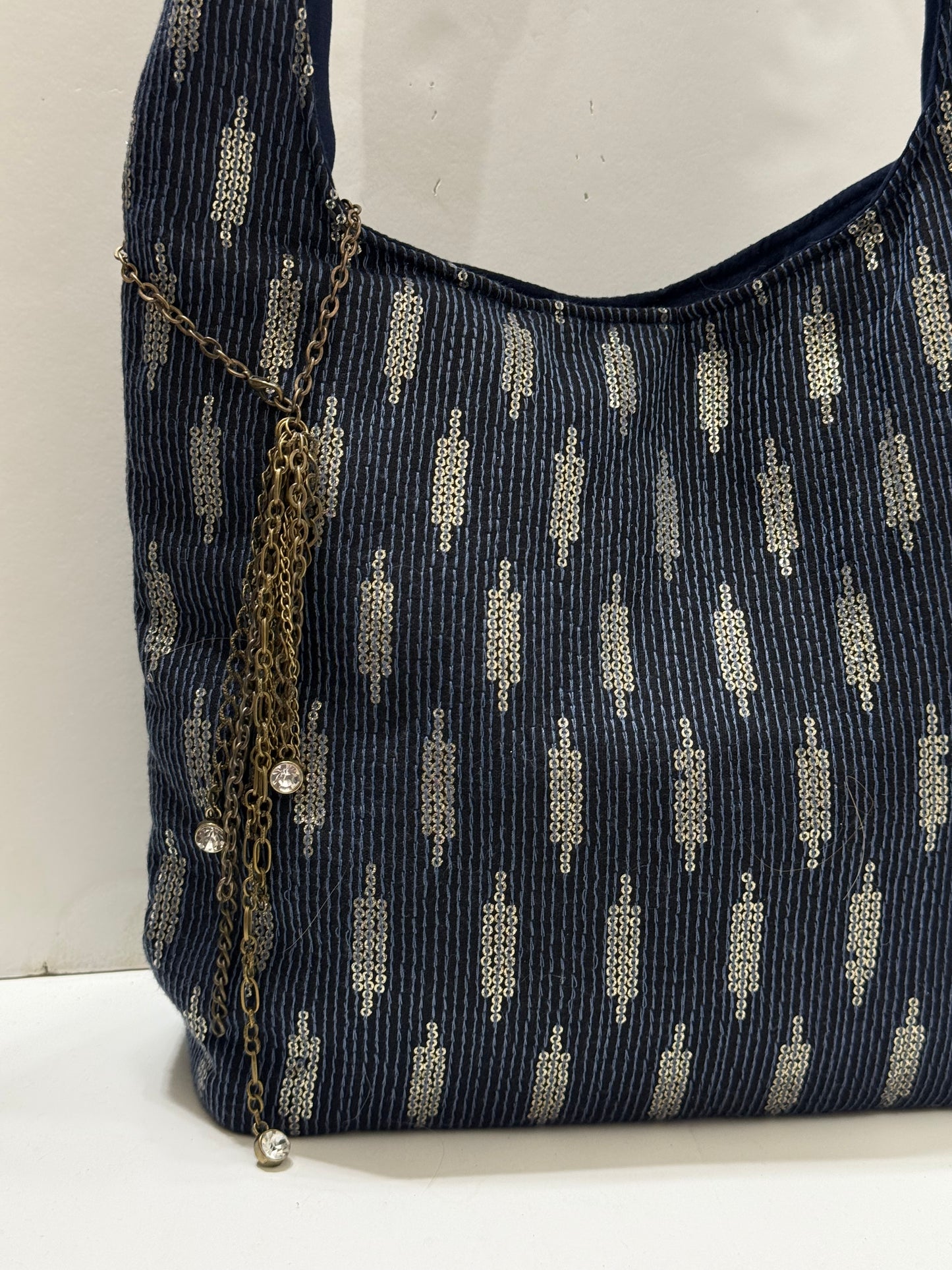 Denim effect bag