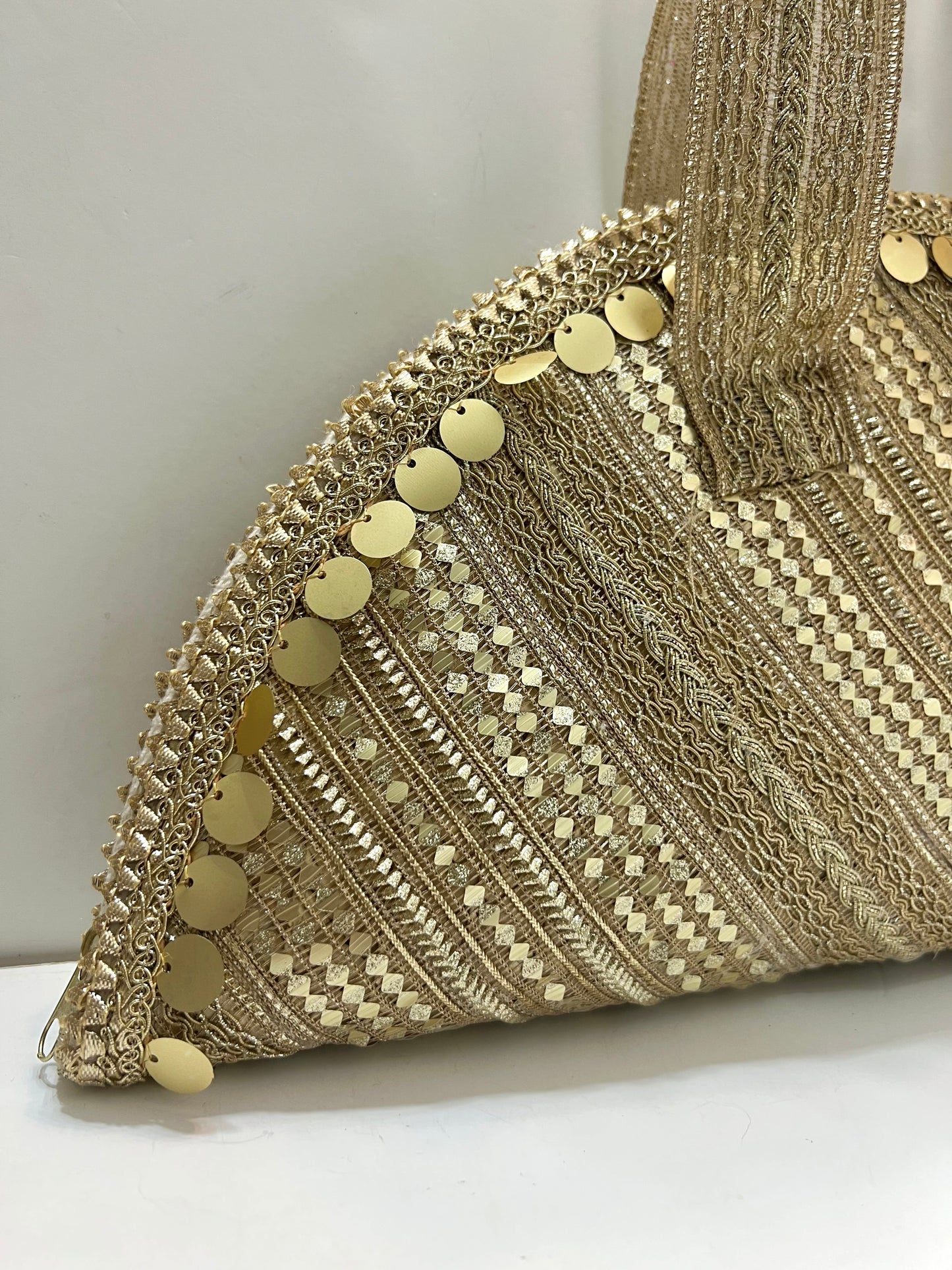 Golden coins bag