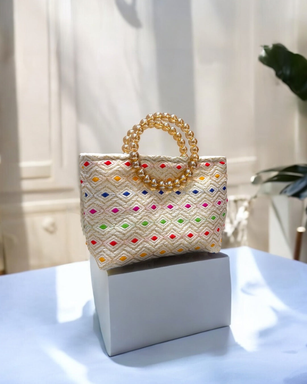 Offwhite triangles mini bag