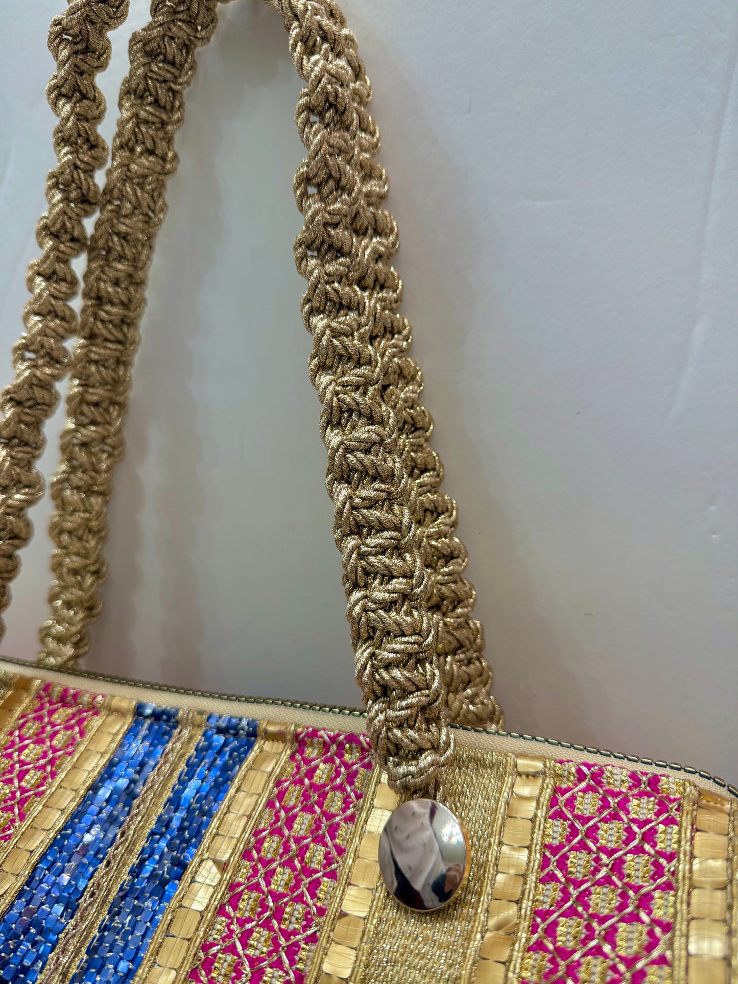 Pinky blue cylinder bag