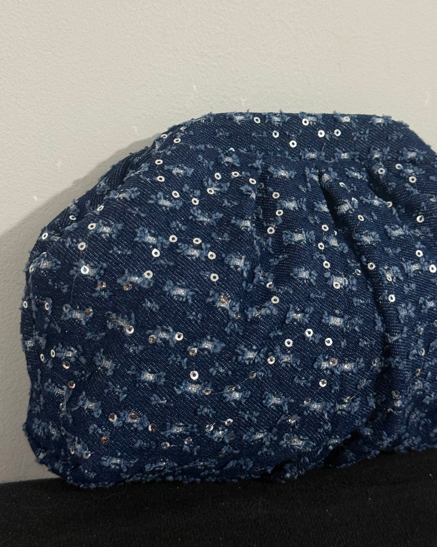 Dark denim small pouch