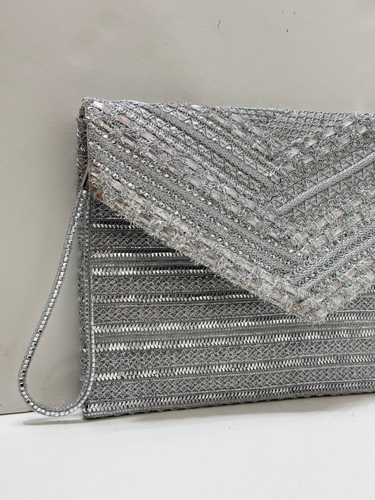 Silver dreams clutch