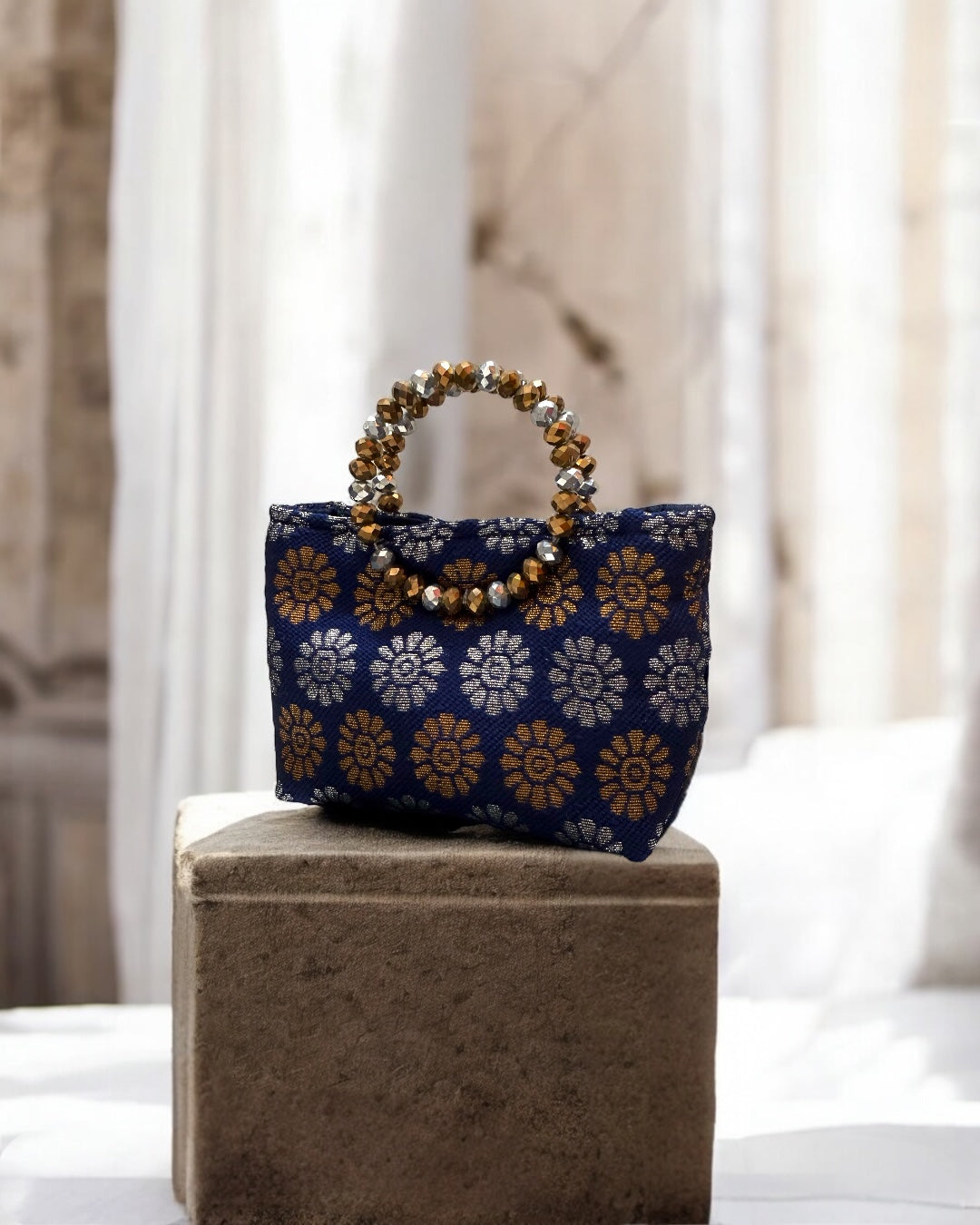 Dark flowers mini bag