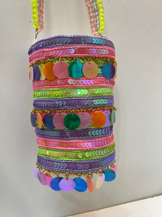 Light neon cylinder bag
