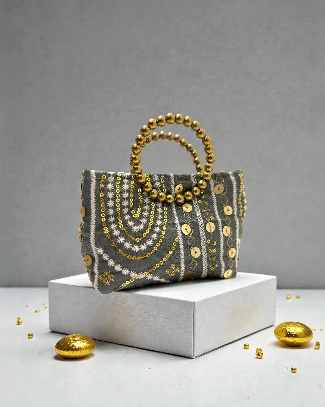 Golden grey mini bag