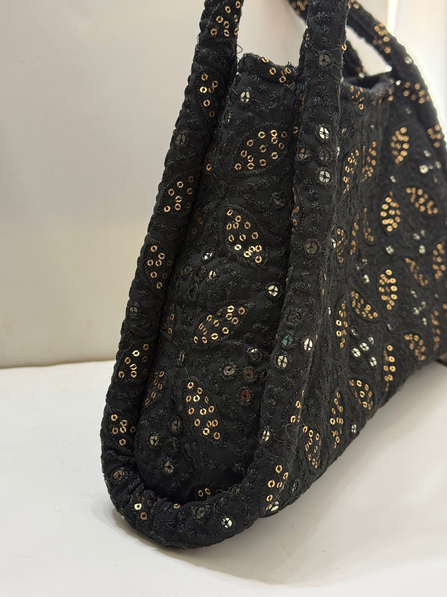 Black sparkling bag