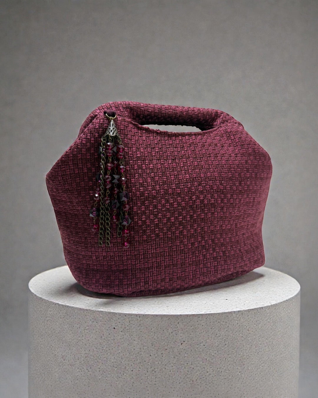 Burgundy bag