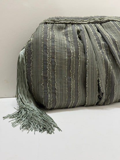 Army green fringes large pouch