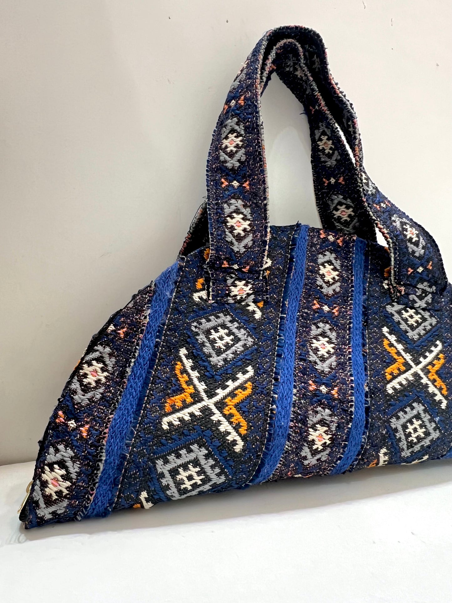 Blue denim bag