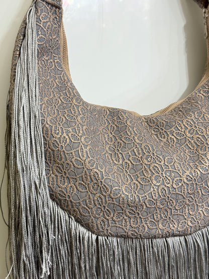 Grey tassels bag