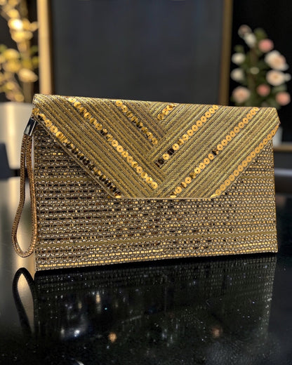 Gold lovers clutch