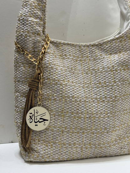 Golden sparkle hayah bag