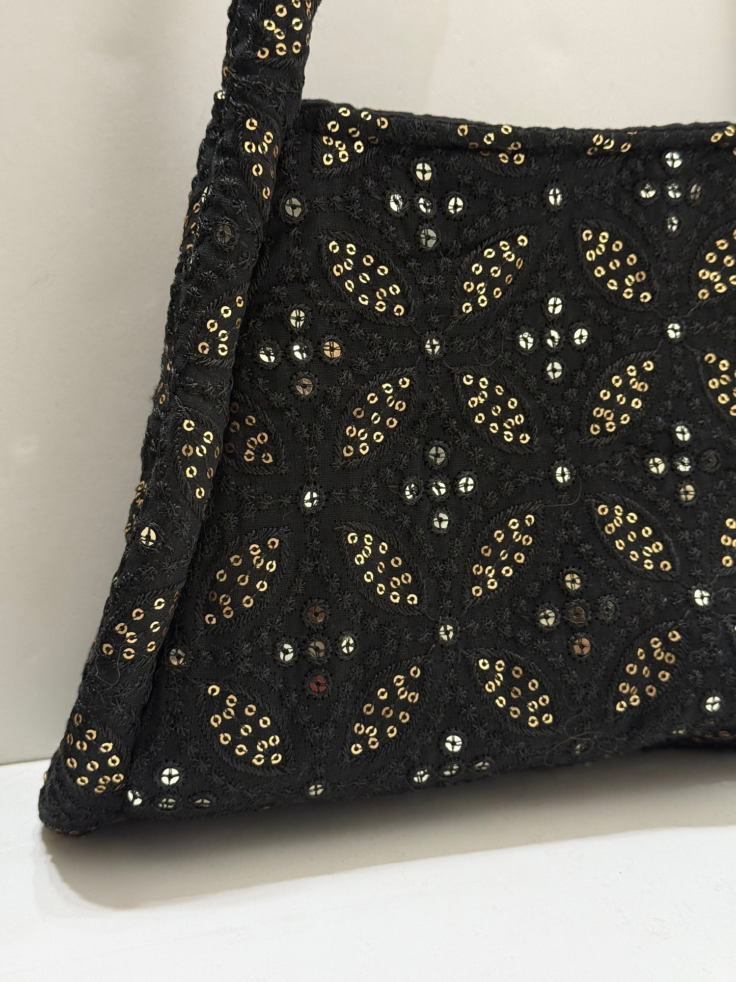Black sparkling bag