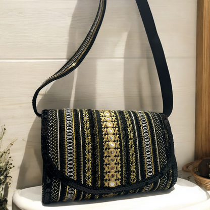 Black & gold bag