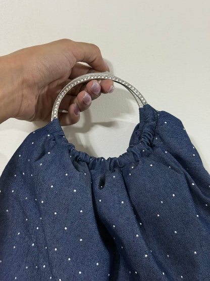 Denim sparkly bag
