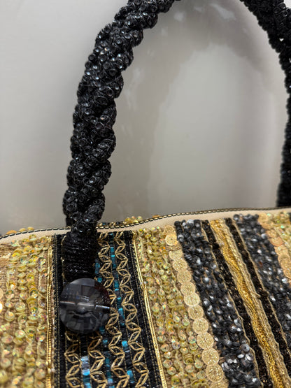 Smoky gold cylinder bag