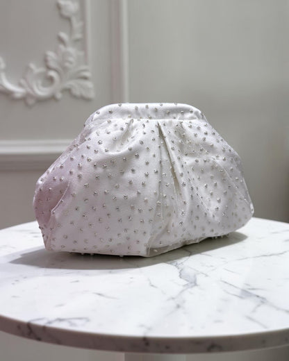 Sparkling white small pouch
