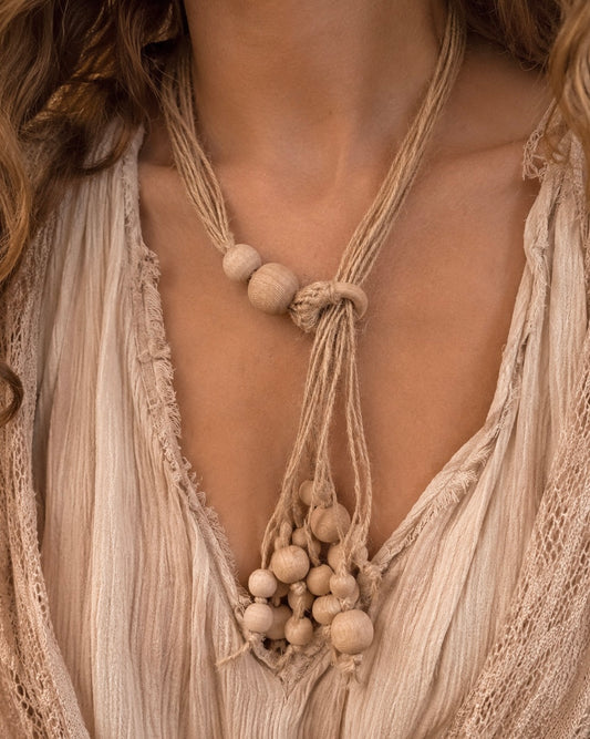Wooden necklace