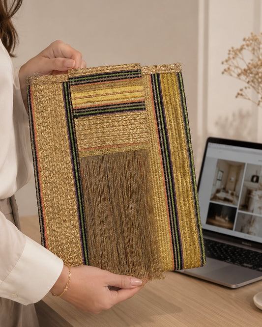 Golden tassels laptop sleeve