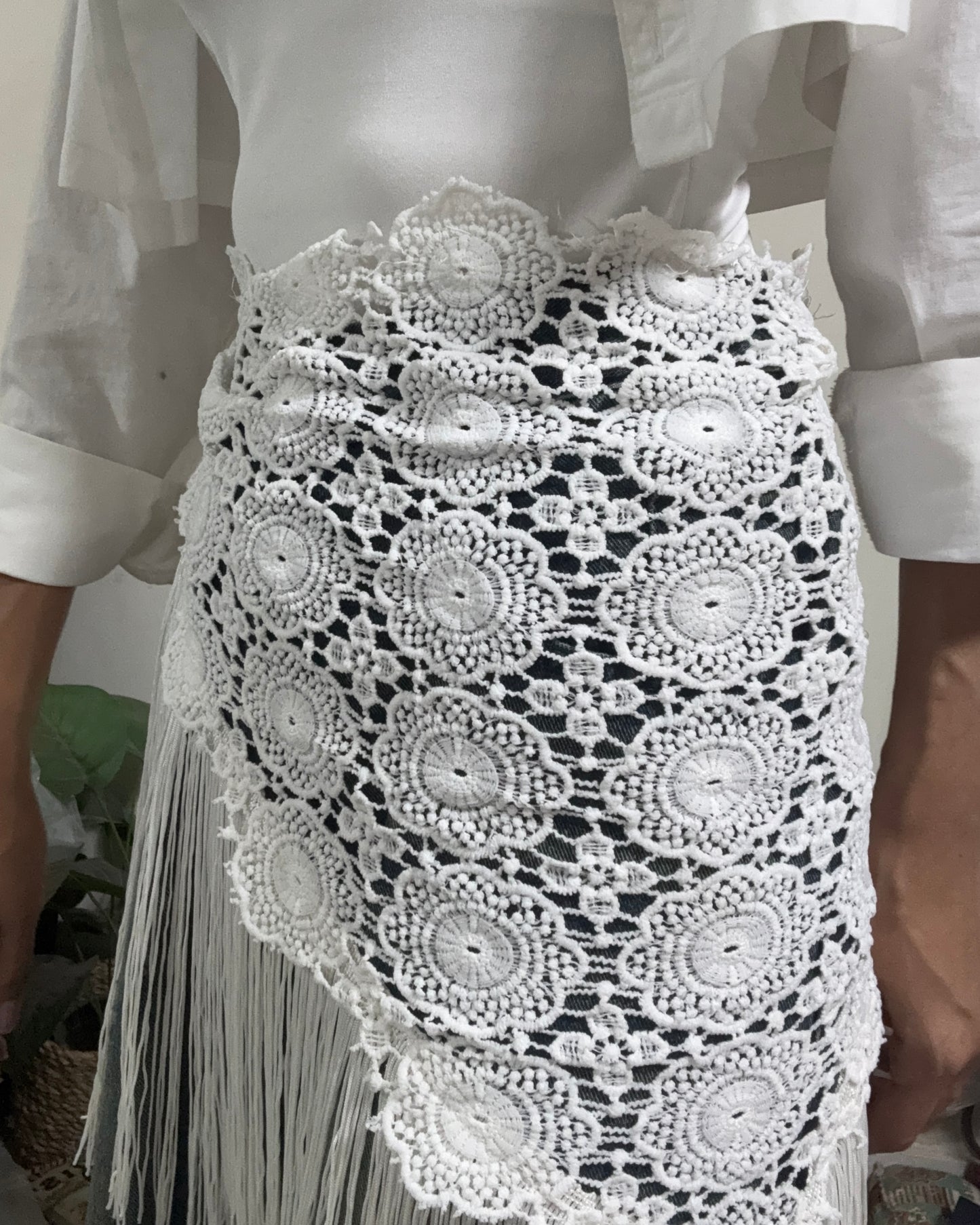 White scarf