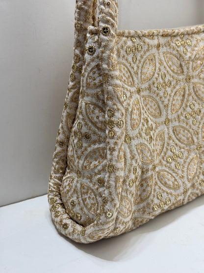 Beige sparkling bag
