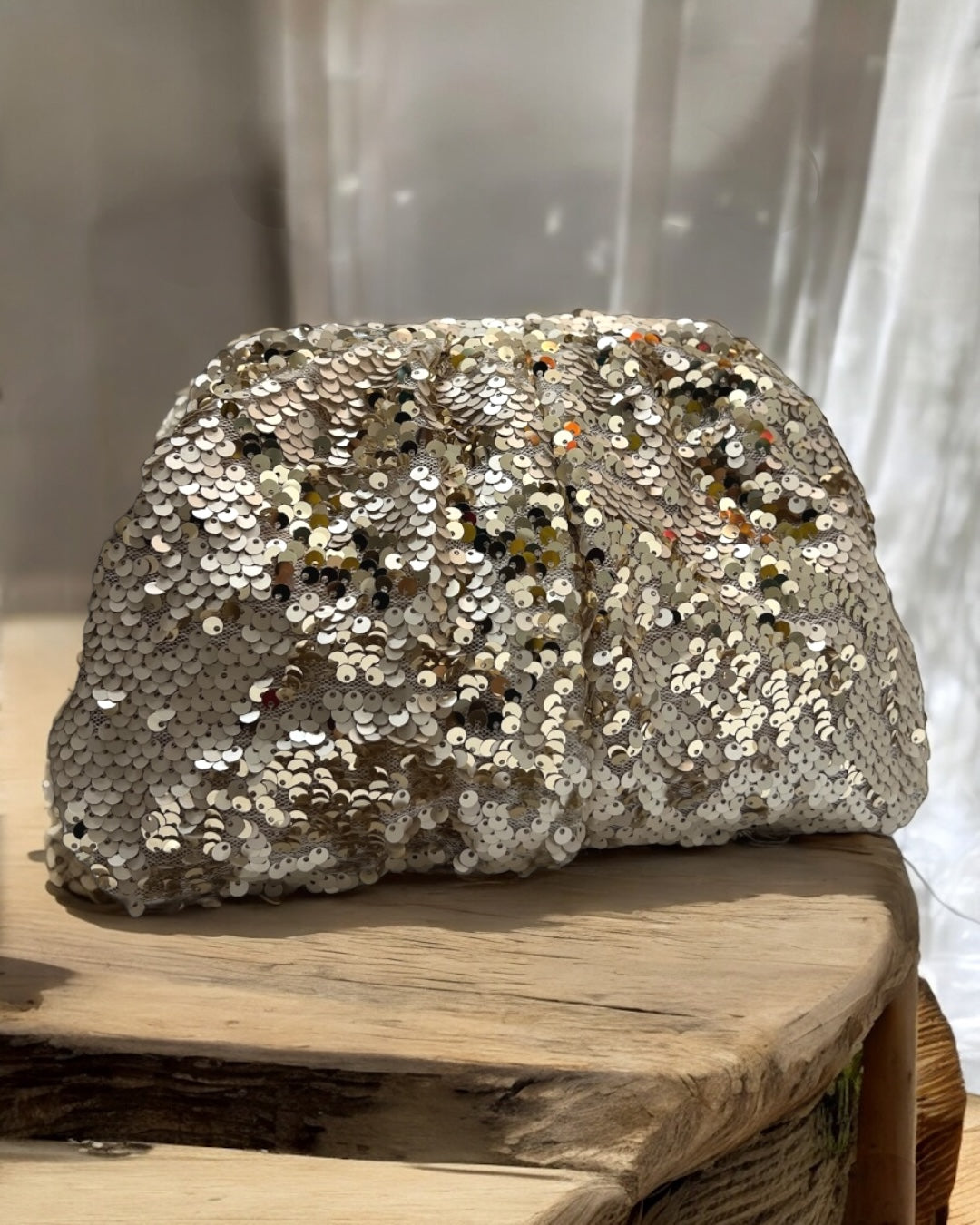 Champagne meduim pouch