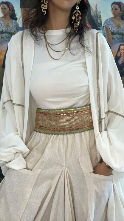 Golden but colorful belt