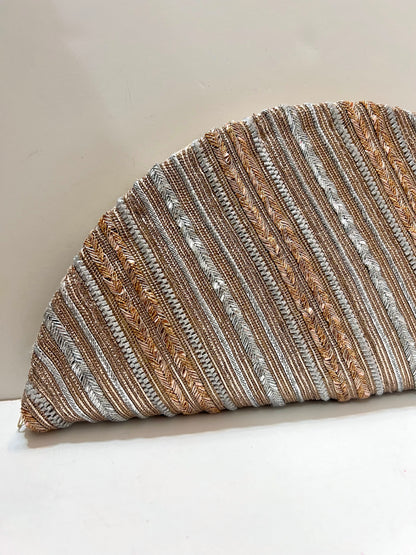 Rosegold & silver clutch