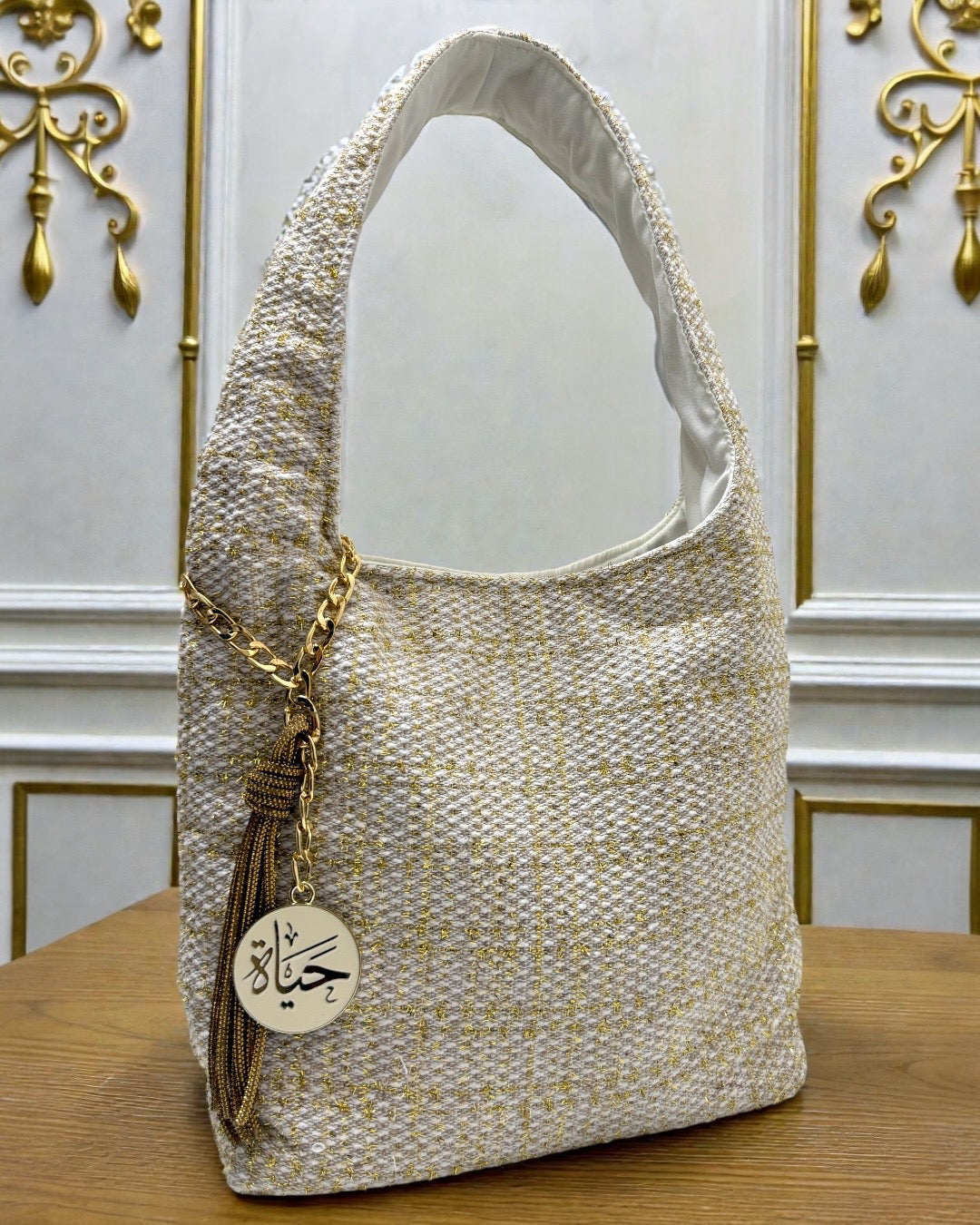 Golden sparkle hayah bag