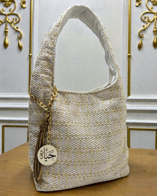 Golden sparkle hayah bag