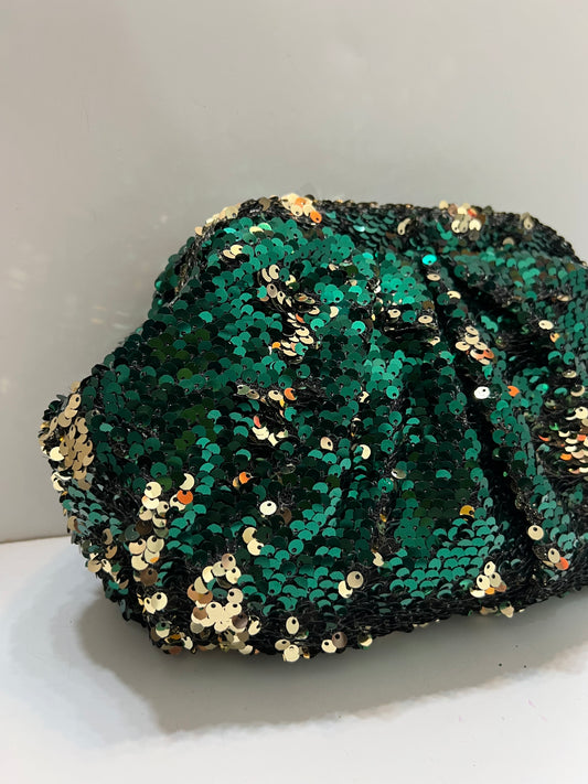 Golden olive medium pouch