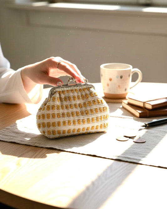 Yellow dotted mini pocket