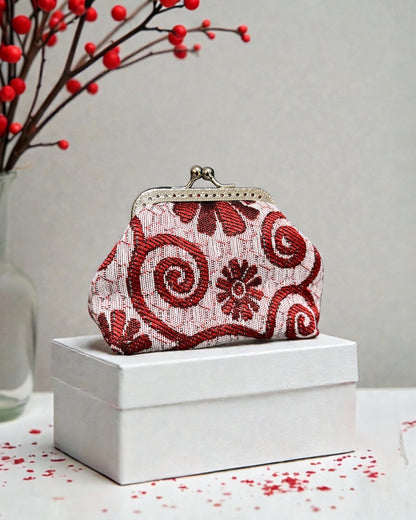 Burgundy coverta mini pocket