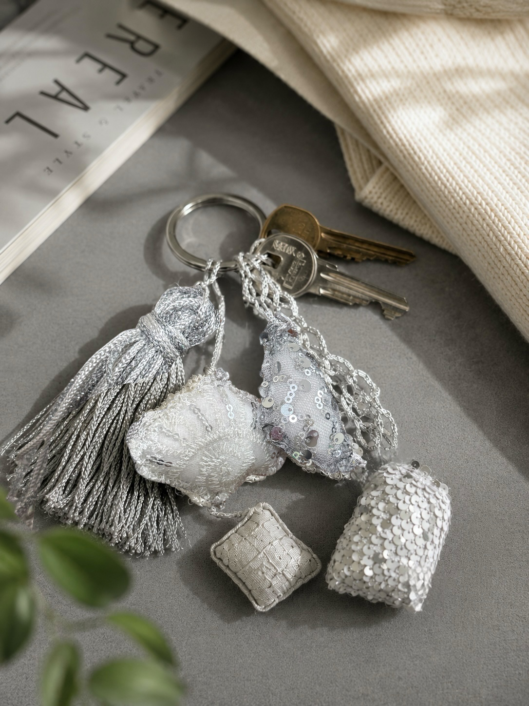 Silverish white medal