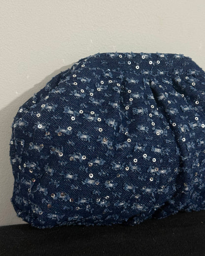 Dark denim small pouch