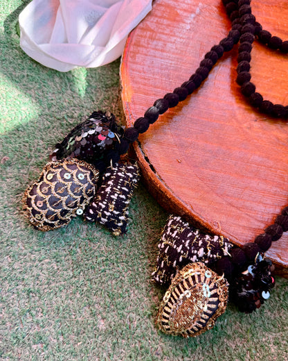 Black and gold necklace