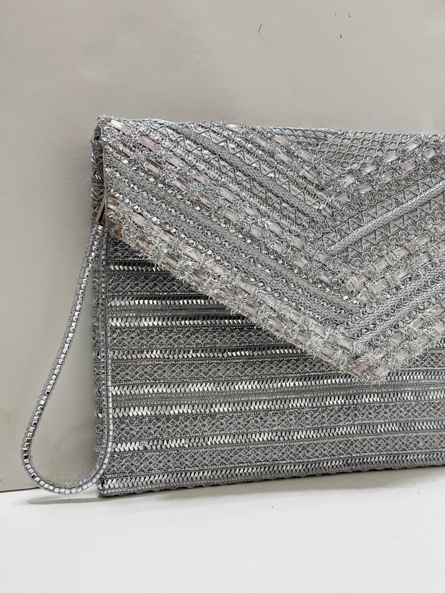 Silver dreams clutch