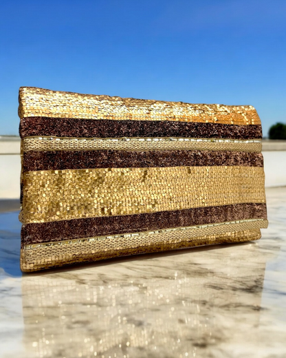 Golden brown clutch