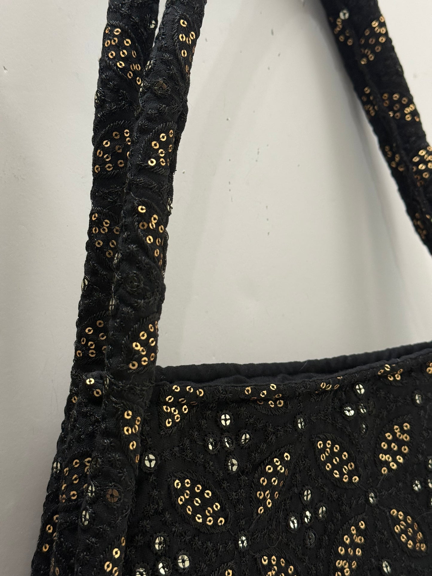 Black sparkling bag