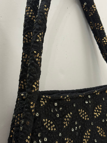 Black sparkling bag