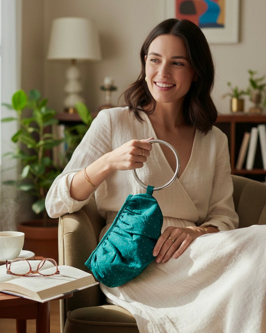 Teal strass bag