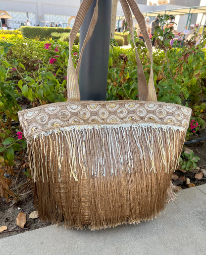 Golden tassels bag