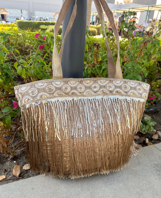 Golden tassels bag