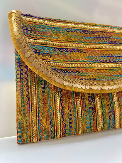 Golden glow clutch
