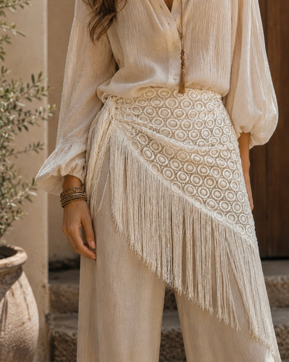 Light beige scarf