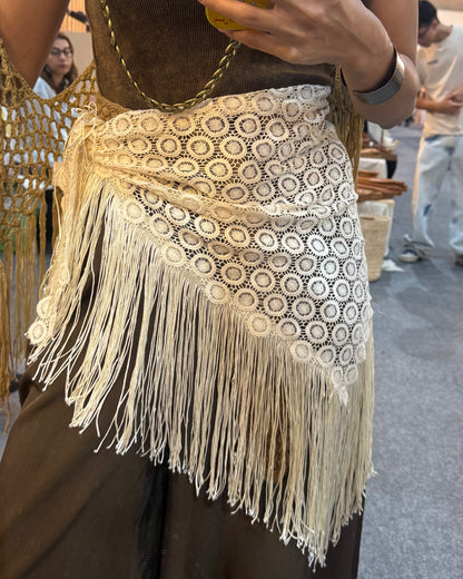 Light beige scarf