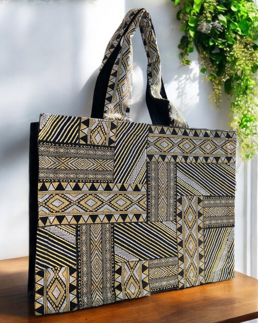 smoky patchwork bag