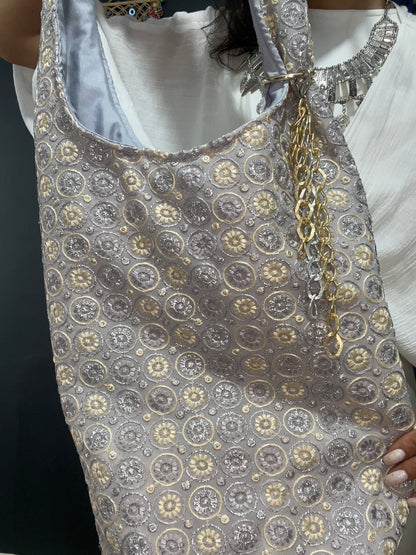 silver crossbag