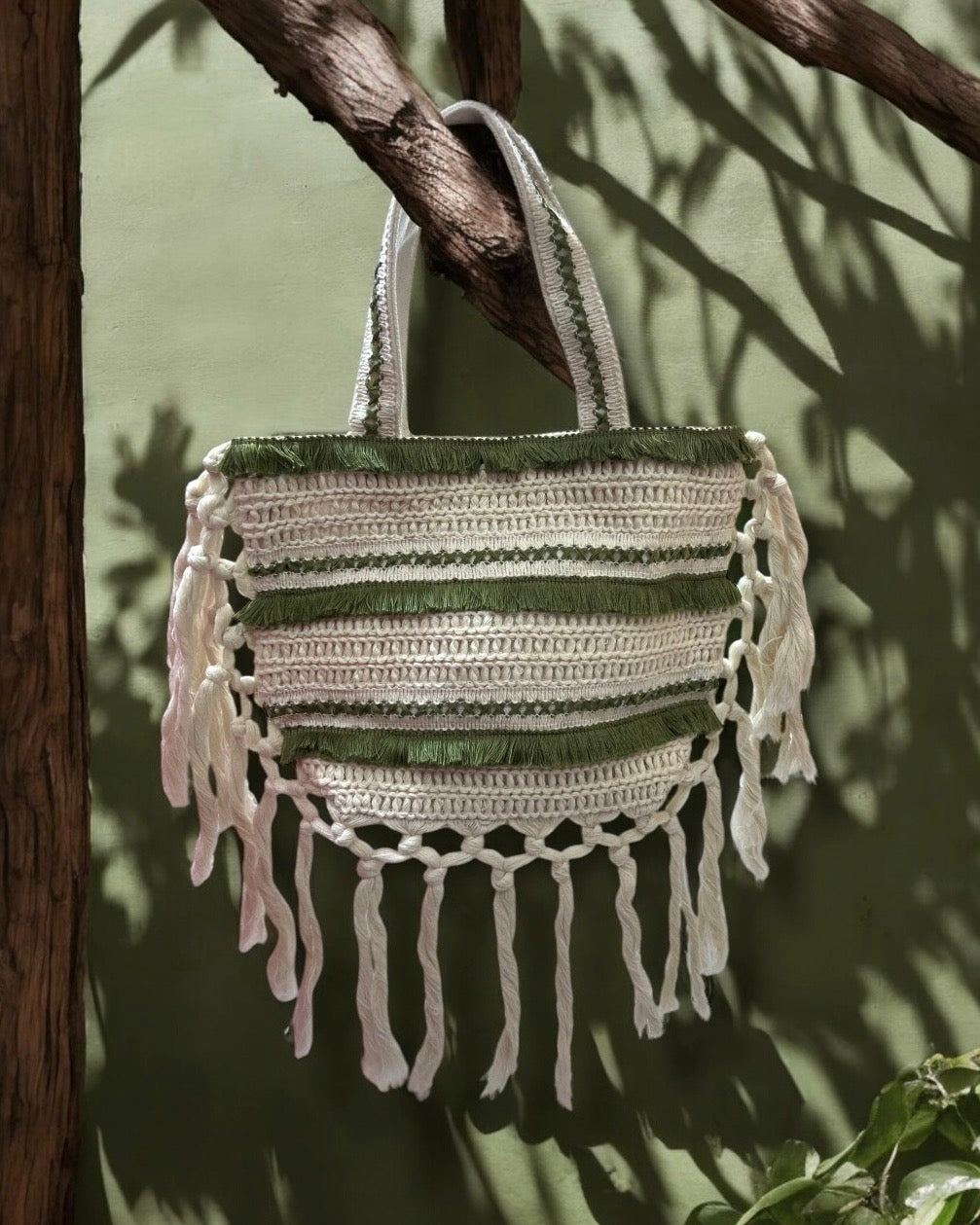 Olive breeze bag