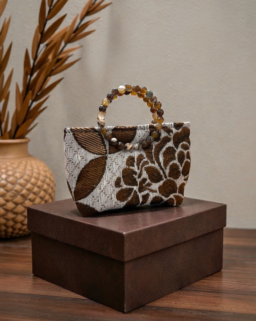Brown coverta mini bag